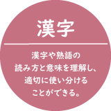 漢字-漢字熟語の読み方と意味を理解し、適切に使い分けることができる